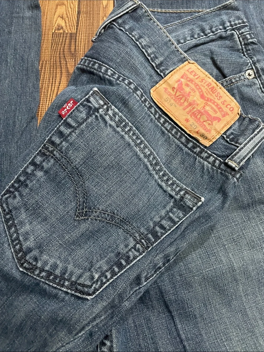 Levi's Men's Faded Blue Straight Jeans